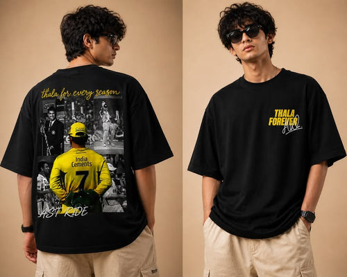 Thala Forever Oversized Graphic Tshirts