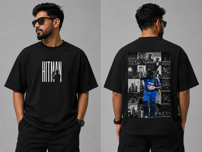 Hitman Rohit Sharma Fan Streetwear Black T-shirt Cotton Tee